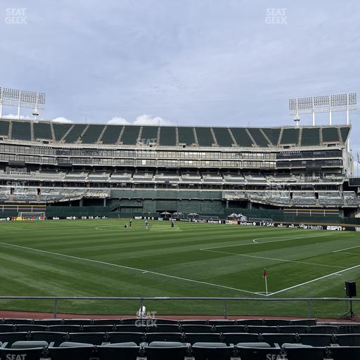 Oakland Coliseum - Section Front 117 Seat View