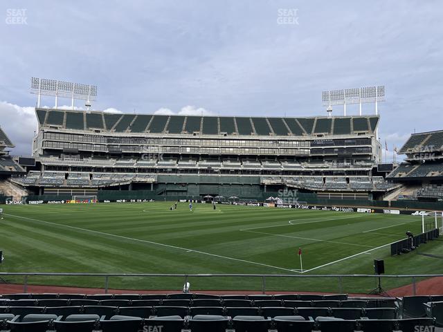 Oakland Coliseum - Section Front 117 Seat View