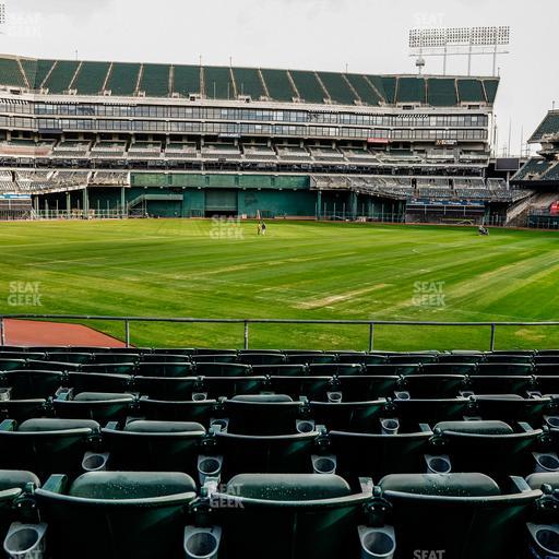 Oakland Coliseum - Section Front 118 Seat View