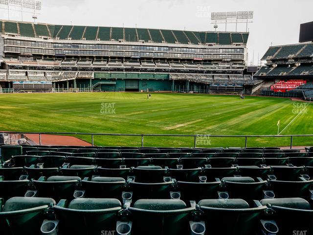 Oakland Coliseum - Section Front 118 Seat View