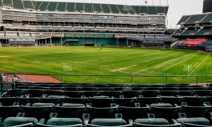 Oakland Coliseum - Section Front 118 Seat View