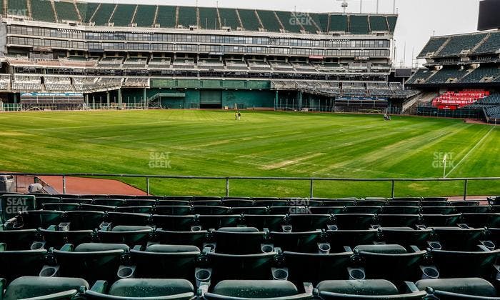 Oakland Coliseum - Section Front 118 Seat View