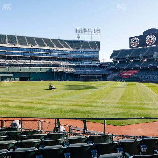 Oakland Coliseum - Section Front 119 Seat View