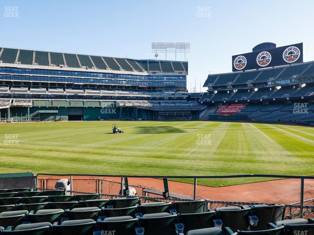 Oakland Coliseum - Section Front 119 Seat View