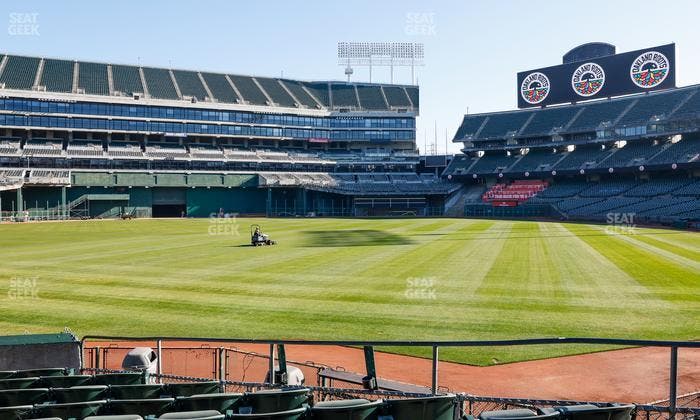 Oakland Coliseum - Section Front 119 Seat View