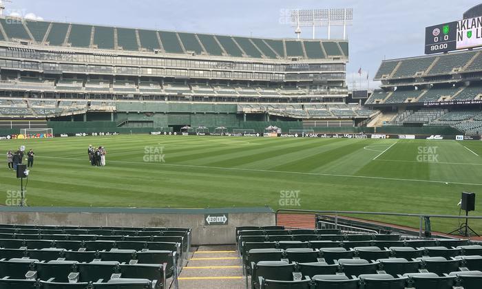 Oakland Coliseum - Section Front 120 Seat View