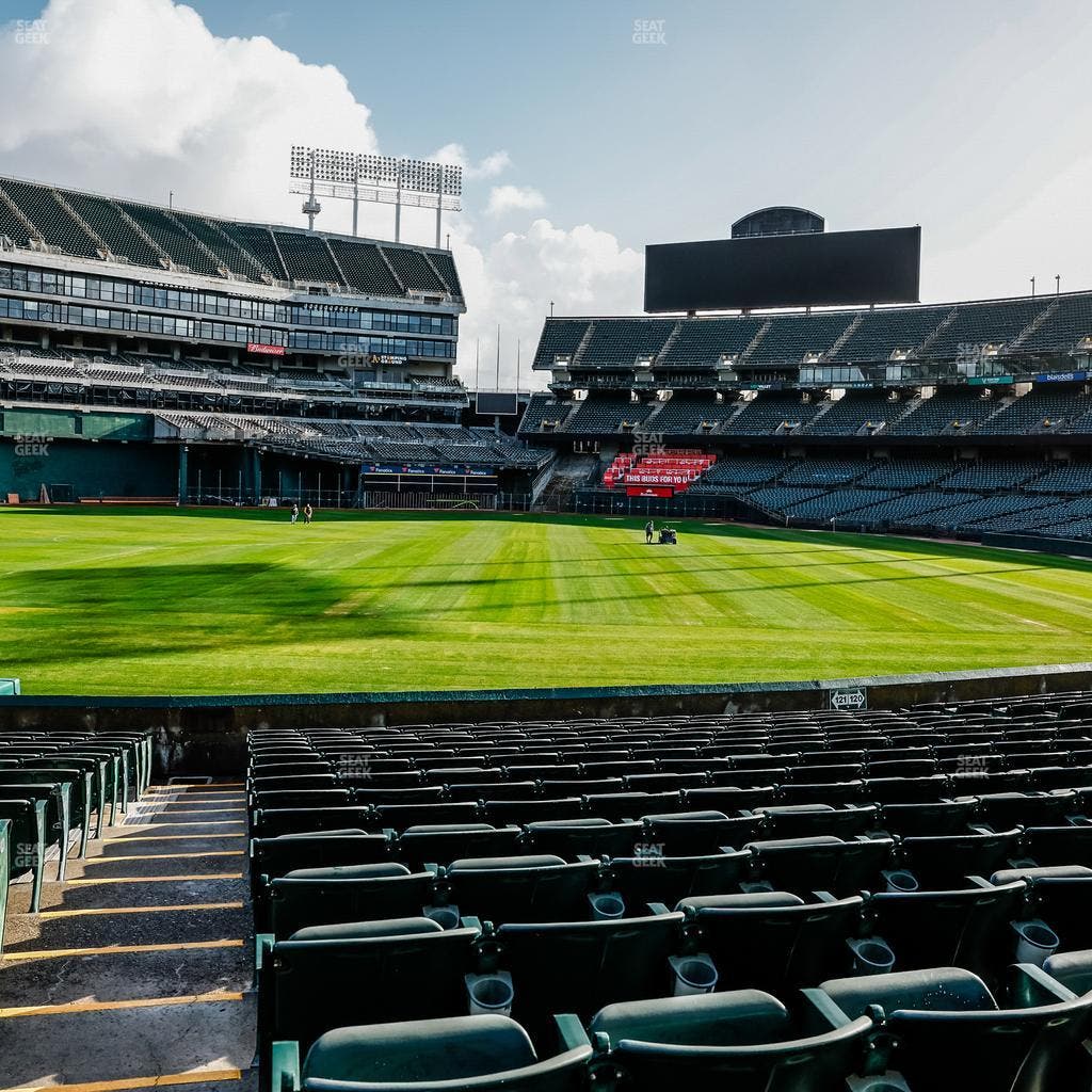 Oakland Coliseum - Section Front 121 Seat View