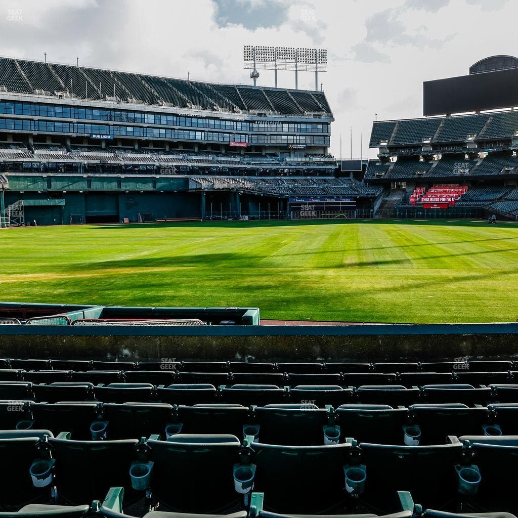 Oakland Coliseum - Section Front 122 Seat View