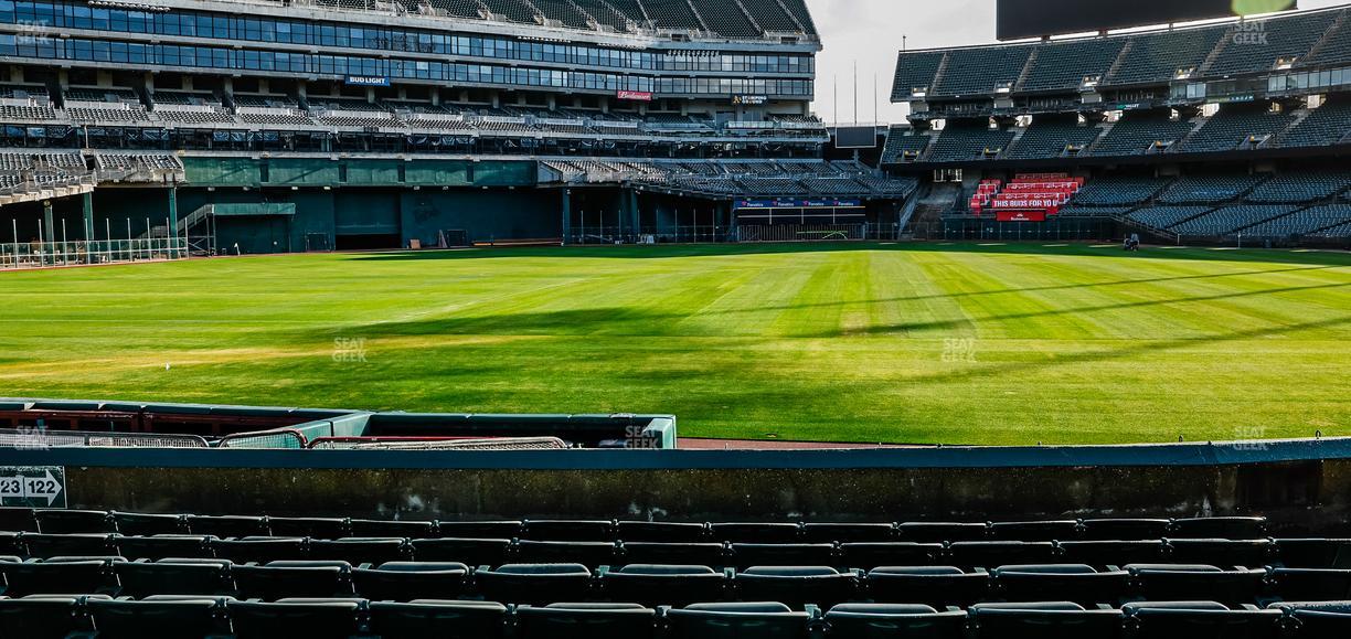 Oakland Coliseum - Section Front 122 Seat View