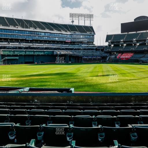 Oakland Coliseum - Section Front 122 Seat View
