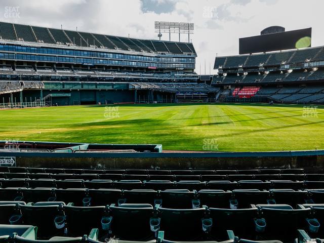 Oakland Coliseum - Section Front 122 Seat View