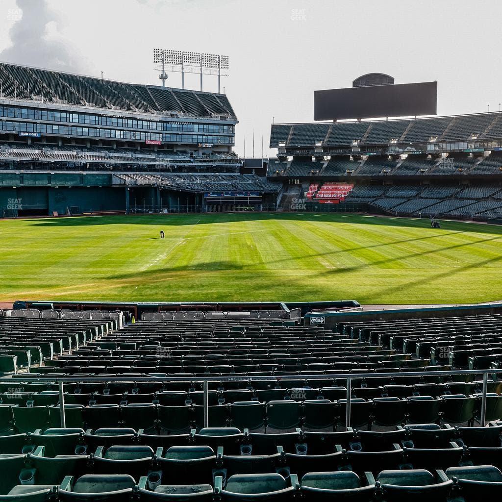 Oakland Coliseum - Section Front 123 Seat View