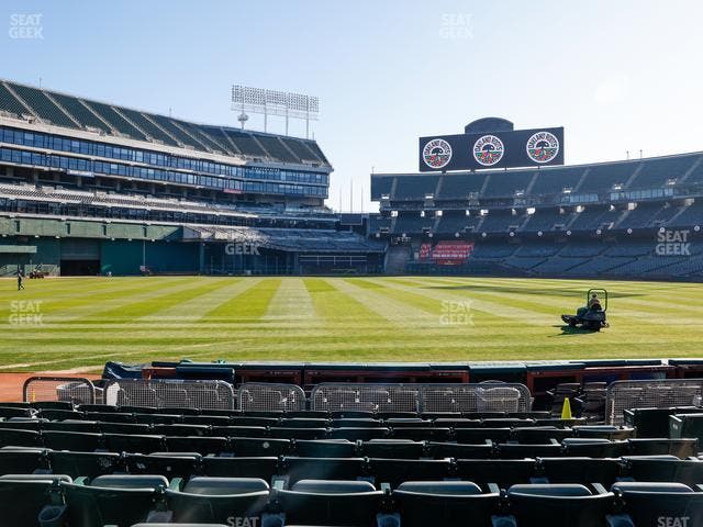 Oakland Coliseum - Section Front 125 Seat View
