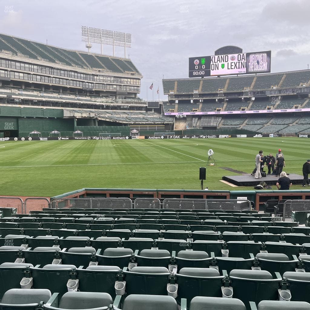 Oakland Coliseum - Section Front 125 Seat View