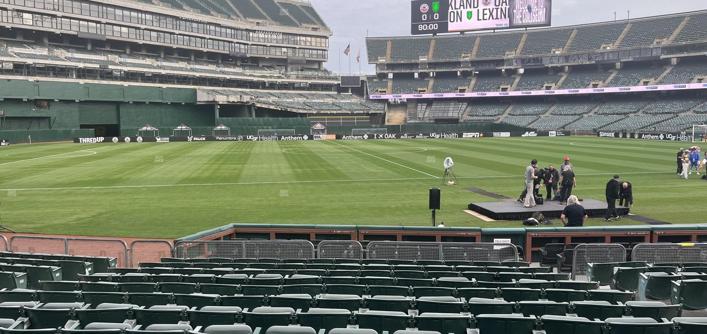 Oakland Coliseum - Section Front 125 Seat View