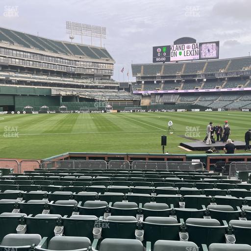 Oakland Coliseum - Section Front 125 Seat View