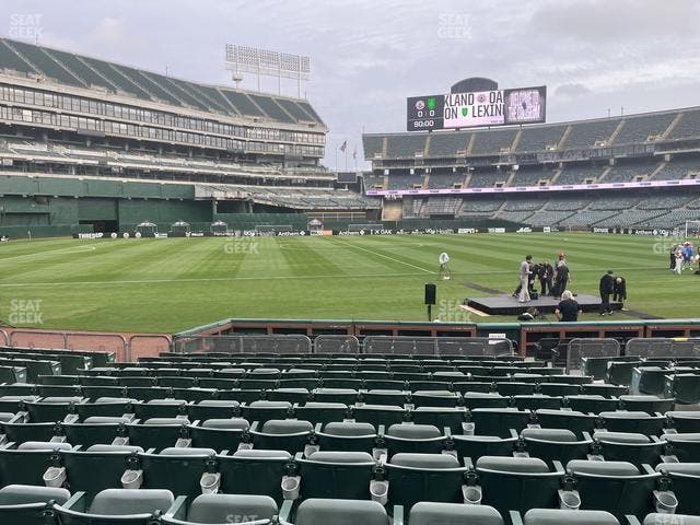 Oakland Coliseum - Section Front 125 Seat View