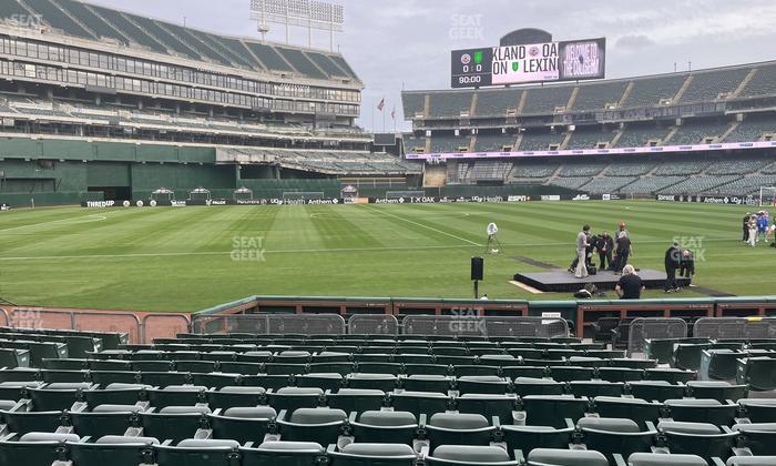 Oakland Coliseum - Section Front 125 Seat View