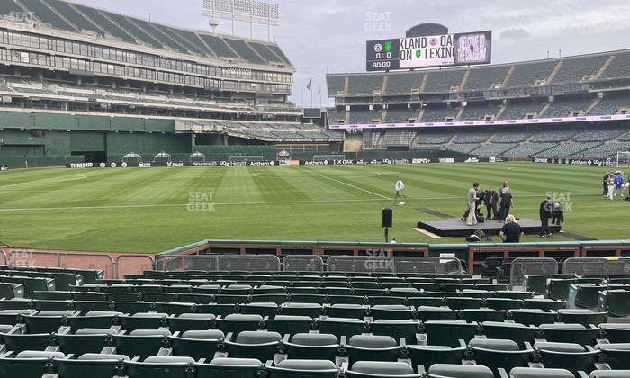 Oakland Coliseum - Section Front 125 Seat View