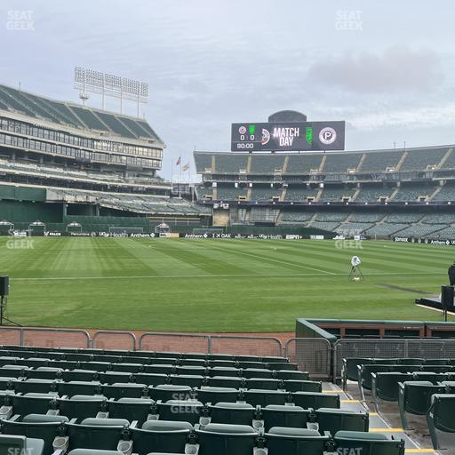 Oakland Coliseum - Section Front 126 Seat View