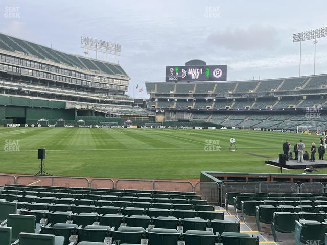 Oakland Coliseum - Section Front 126 Seat View