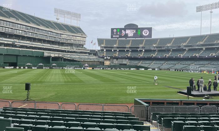 Oakland Coliseum - Section Front 126 Seat View