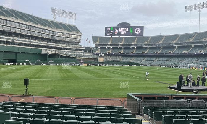 Oakland Coliseum - Section Front 126 Seat View