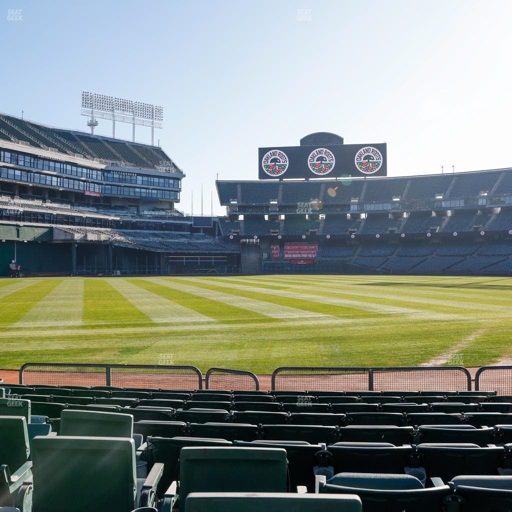 Oakland Coliseum - Section Front 126 Seat View