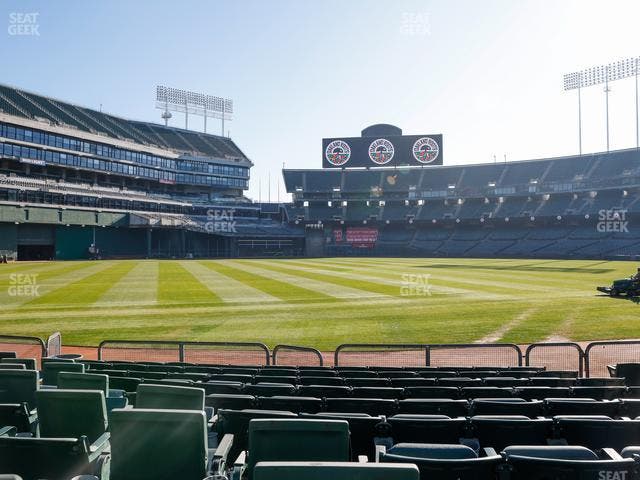 Oakland Coliseum - Section Front 126 Seat View