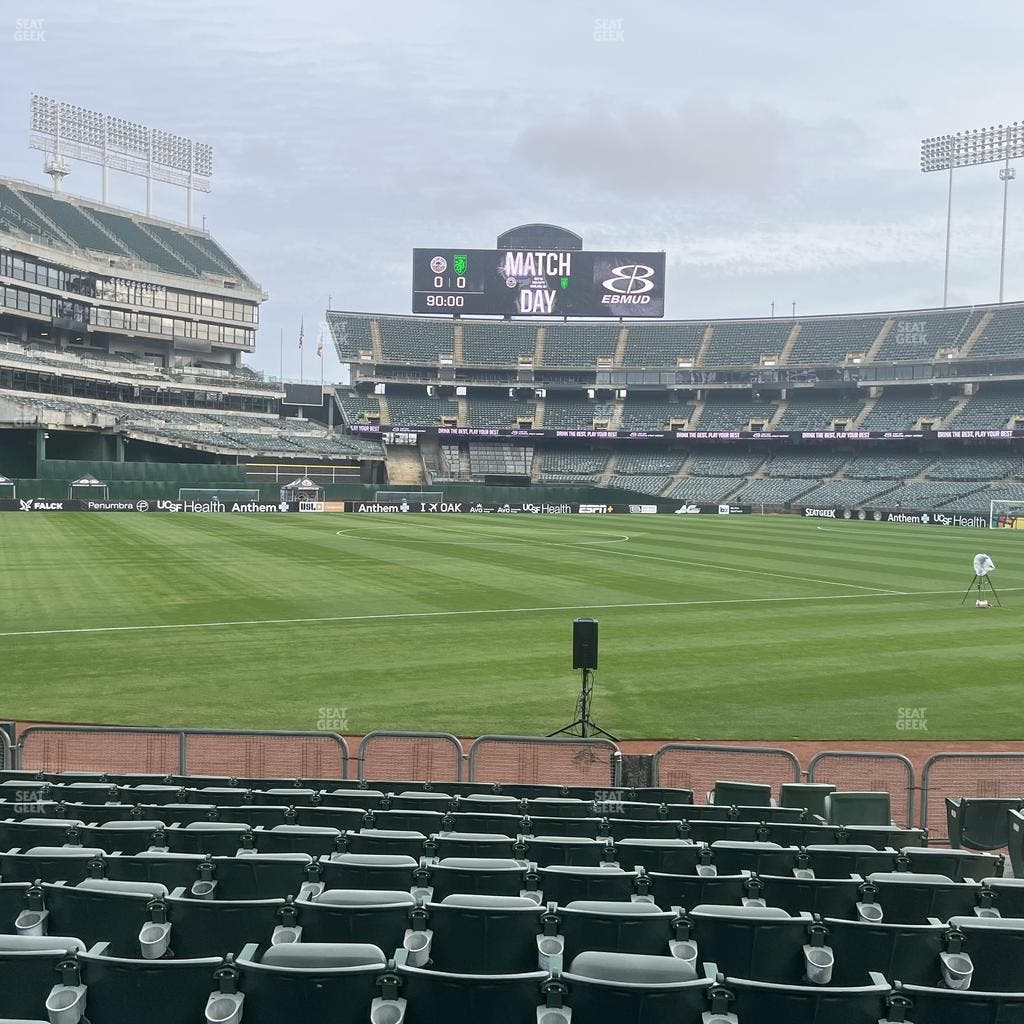Oakland Coliseum - Section Front 127 Seat View
