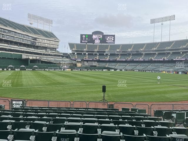 Oakland Coliseum - Section Front 127 Seat View