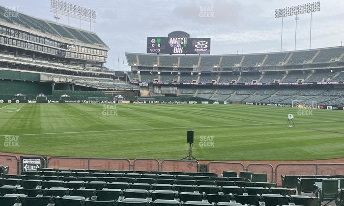 Oakland Coliseum - Section Front 127 Seat View