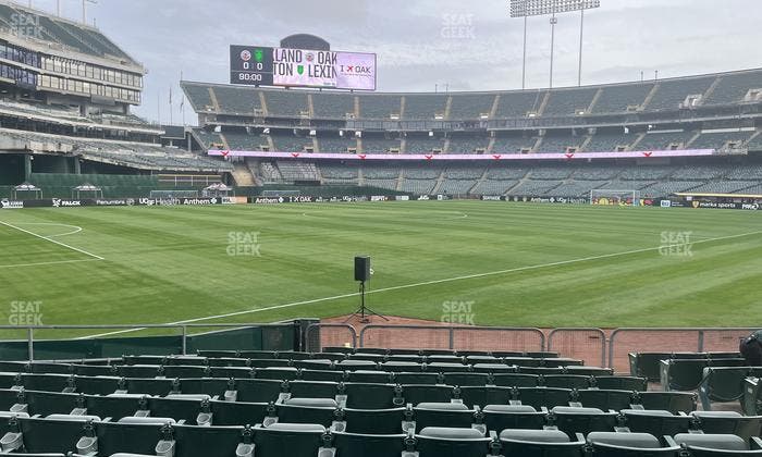 Oakland Coliseum - Section Front 129 Seat View