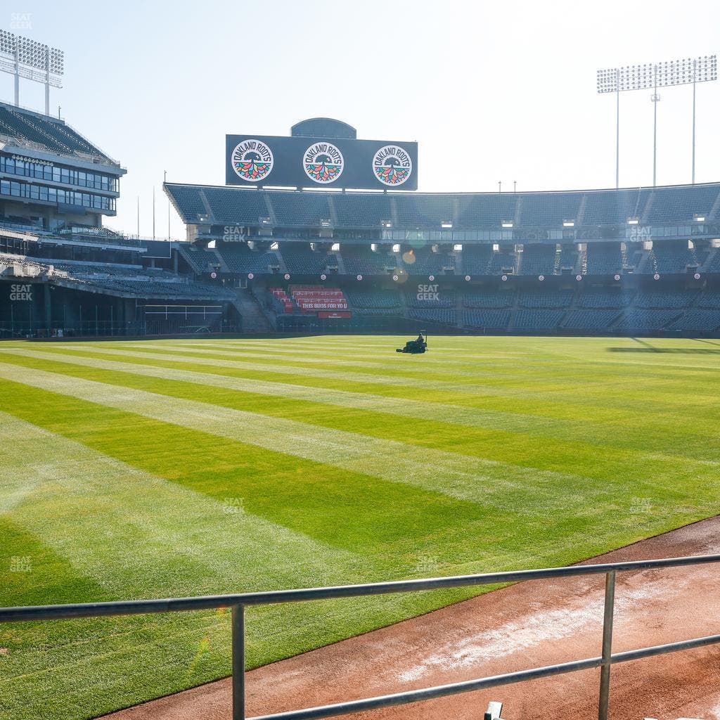 Oakland Coliseum - Section Front 130 Seat View