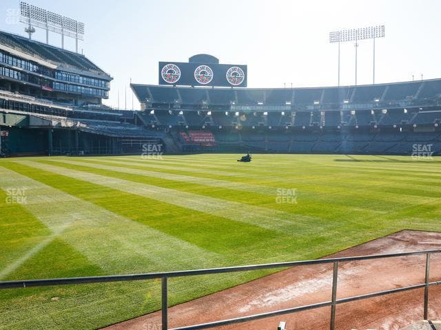 Oakland Coliseum - Section Front 130 Seat View