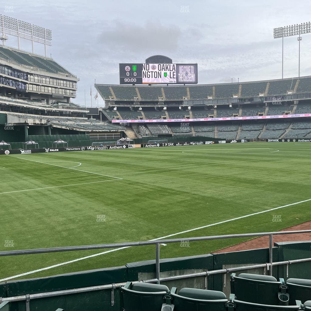 Oakland Coliseum - Section Front 130 Seat View