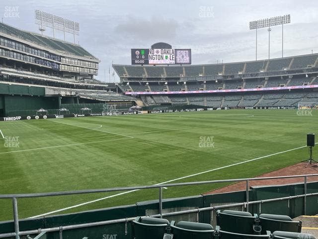 Oakland Coliseum - Section Front 130 Seat View
