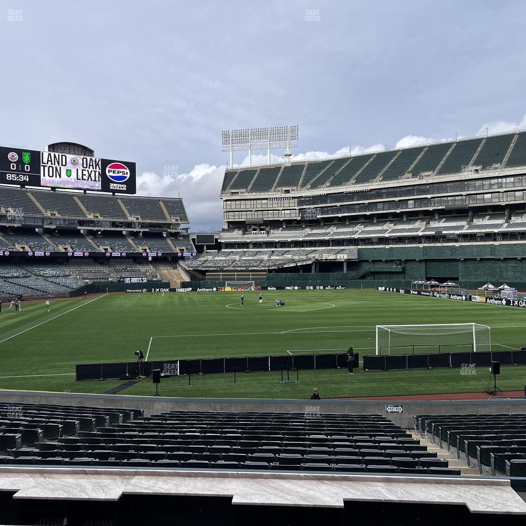 Oakland Coliseum - Section Lounge 113 Seat View