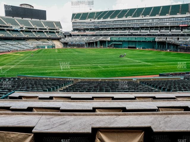 Oakland Coliseum - Section Lounge 113 Seat View