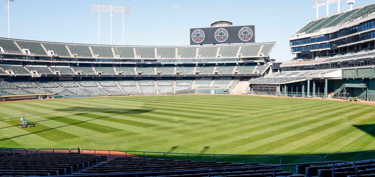 Oakland Coliseum - Section Rear 104 Seat View