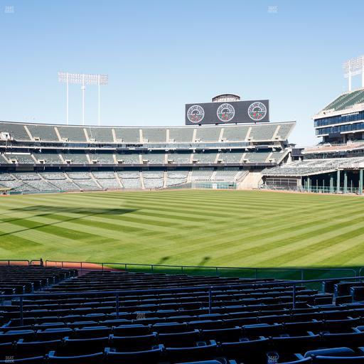 Oakland Coliseum - Section Rear 104 Seat View