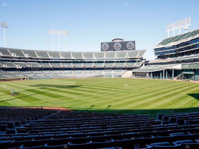 Oakland Coliseum - Section Rear 104 Seat View