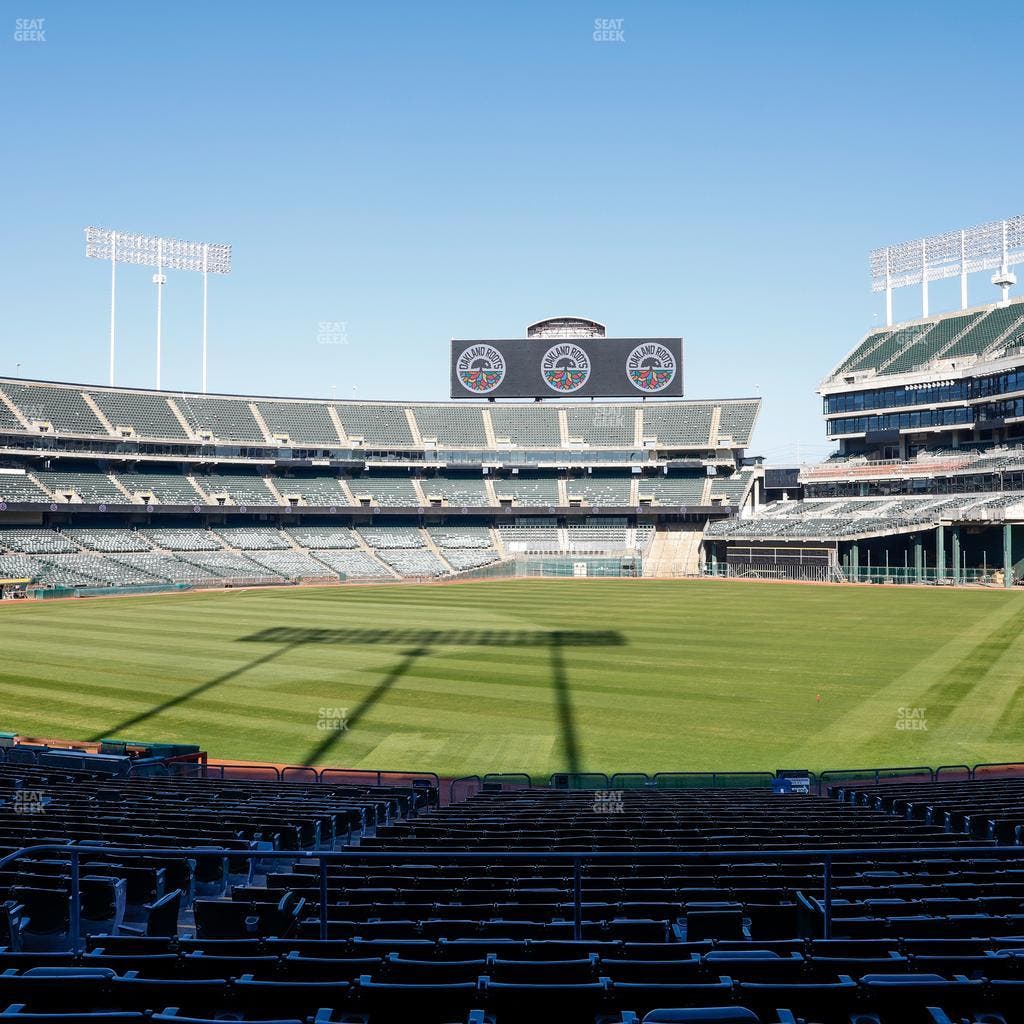 Oakland Coliseum - Section Rear 107 Seat View