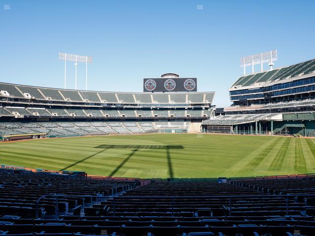 Oakland Coliseum - Section Rear 107 Seat View