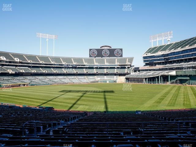Oakland Coliseum - Section Rear 107 Seat View