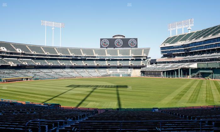 Oakland Coliseum - Section Rear 107 Seat View