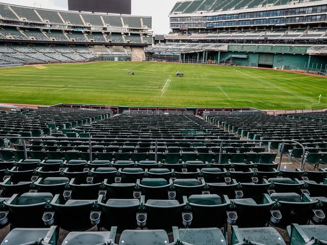 Oakland Coliseum - Section Rear 110 Seat View