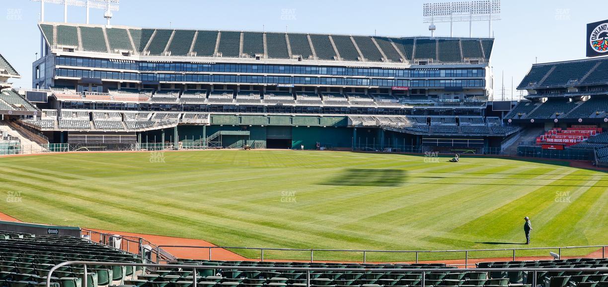 Oakland Coliseum - Section Rear 118 Seat View