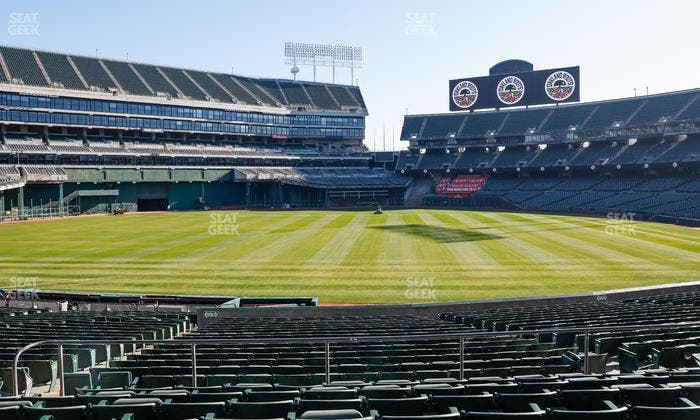 Oakland Coliseum - Section Rear 122 Seat View