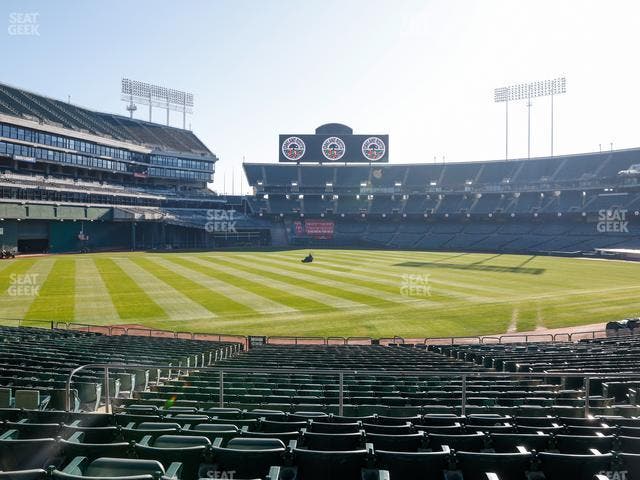 Oakland Coliseum - Section Rear 127 Seat View